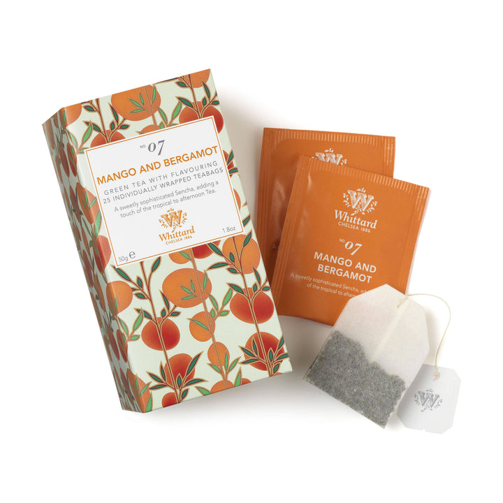 Whittard Tea Discoveries Mango and Bergamot Teabags