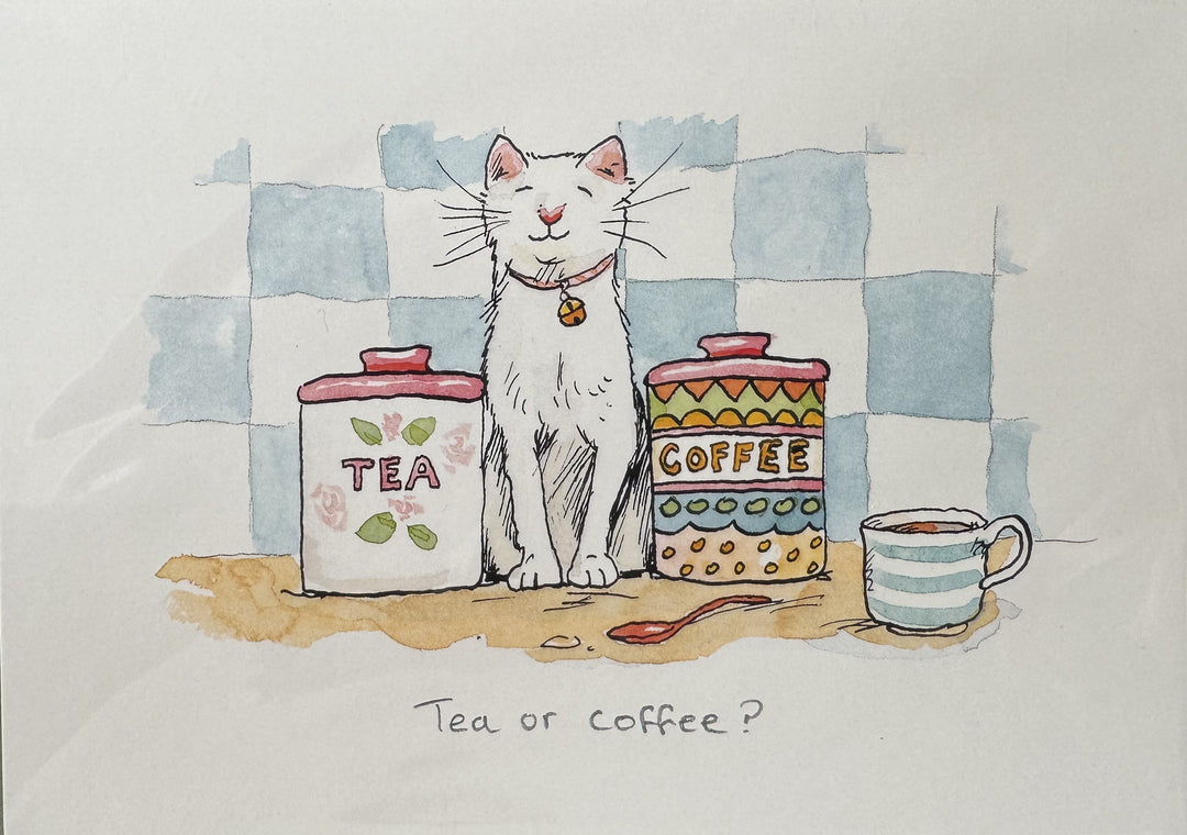 Tea or Coffee? Greetings Card
