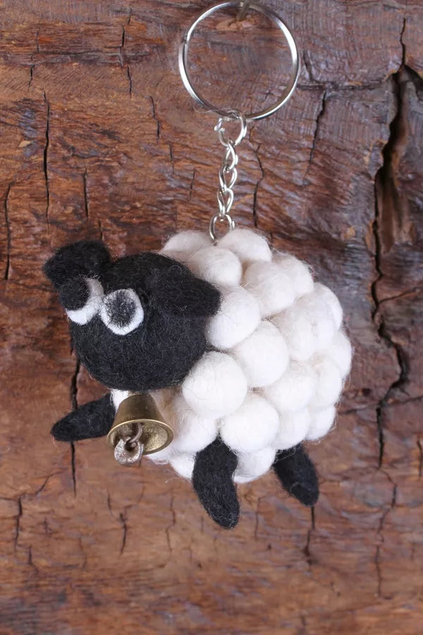 Tessa Felt Sheep Keyring