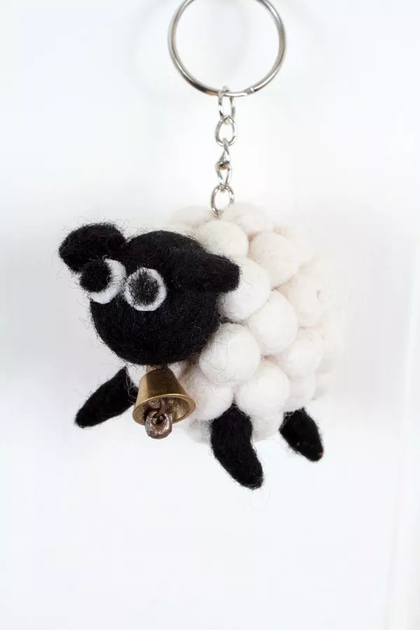 Tessa Felt Sheep Keyring