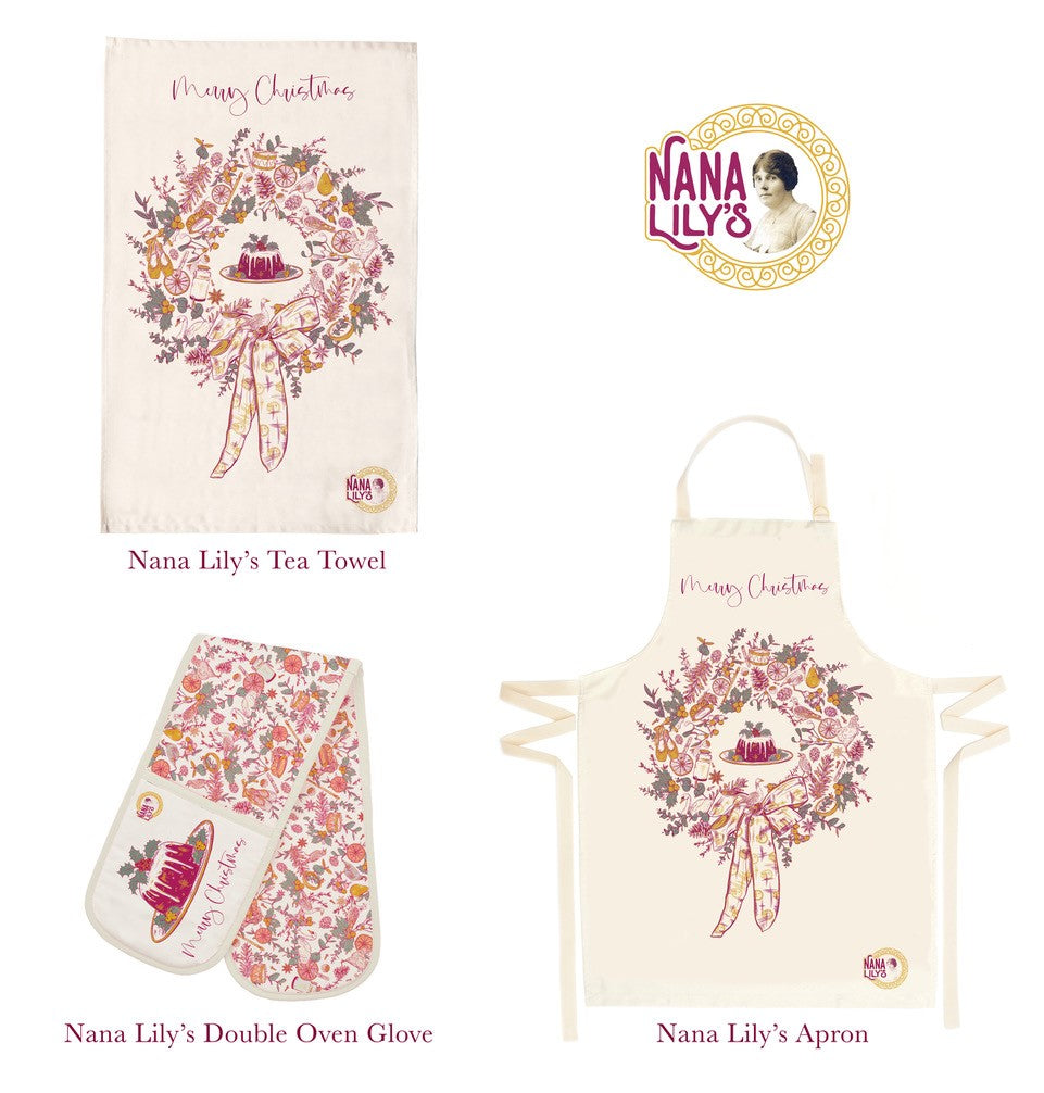 Nana Lily's Christmas Wreath Apron
