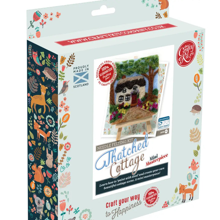 Thatched Cottage Paint with Wool Needle Felting Kit