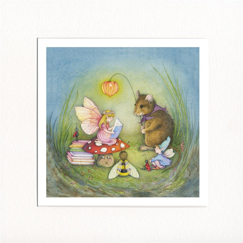 The Book Faerie Print