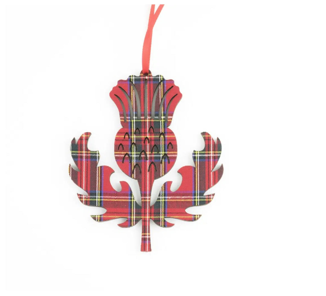 Wooden Thistle Decoration