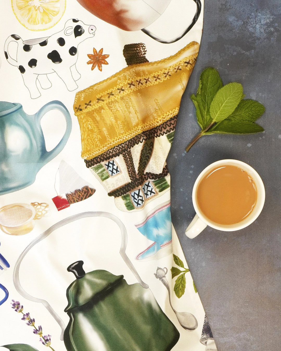 Time for Tea Tea Towel by Corinne Alexander