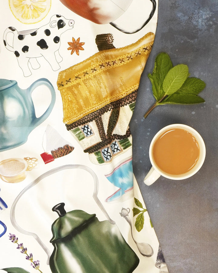 Time for Tea Tea Towel by Corinne Alexander