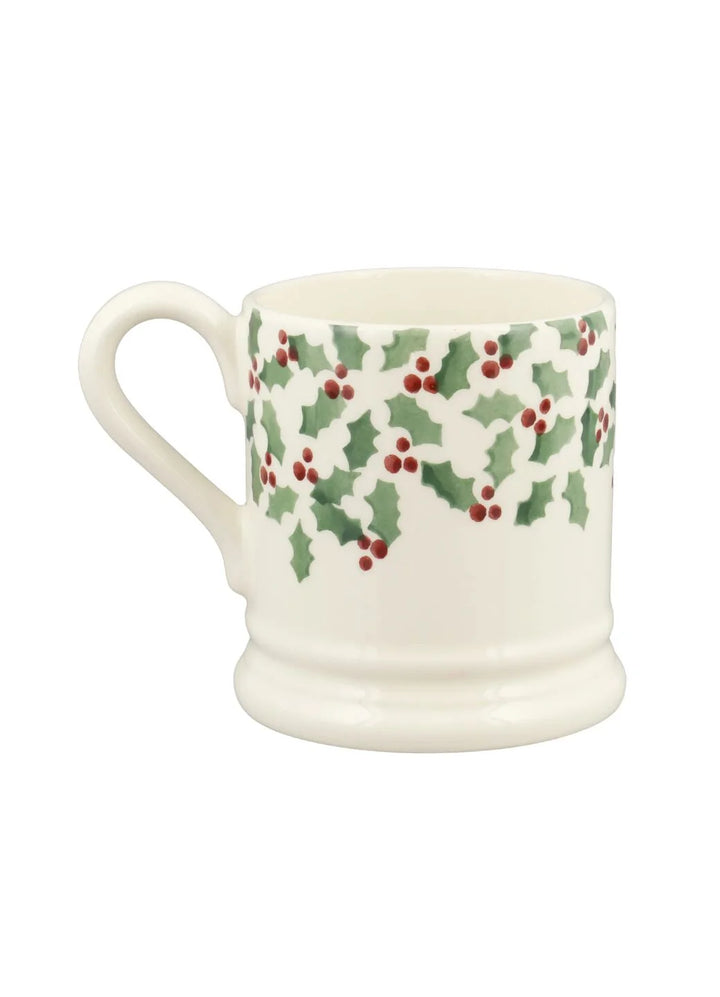 Tiny Scattered Holly 1/2 Pint Mug