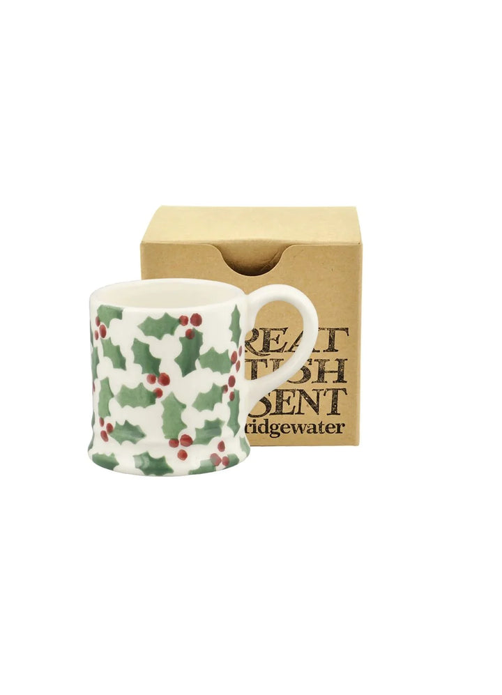 Christmas Tiny Scattered Holly Tiny Mug Decoration Boxed