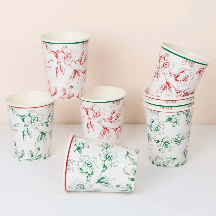 Toile De Jouy Paper Cups