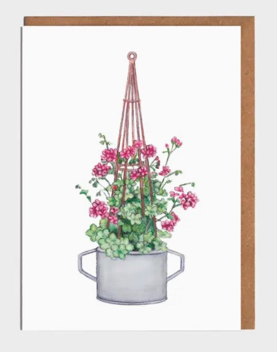 Trailing Geranium Card