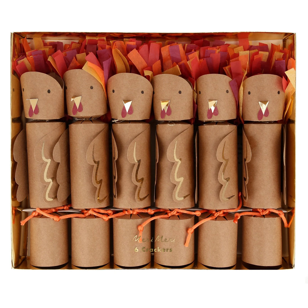 Turkey Medium Crackers - Box of 6