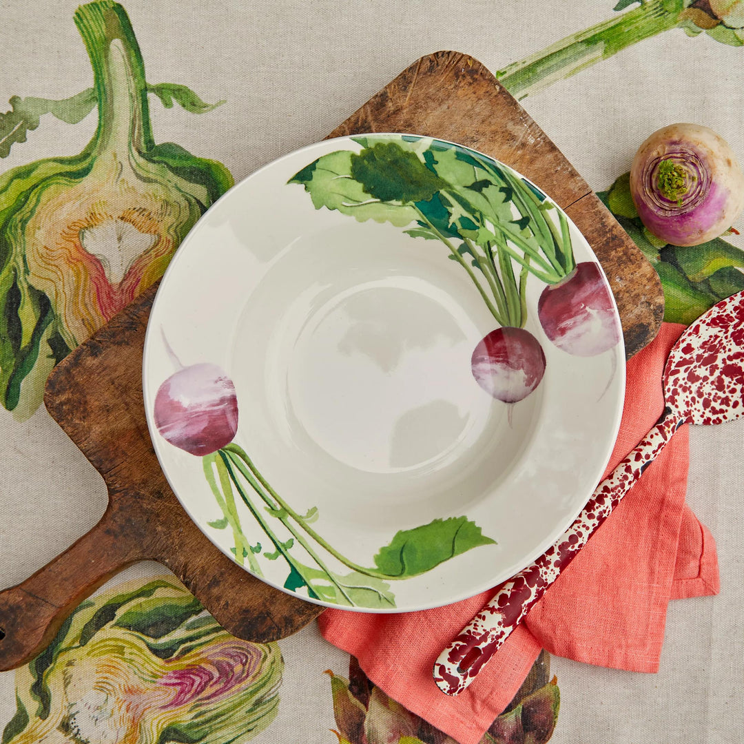 Vegetable Garden Turnip Soup Plate