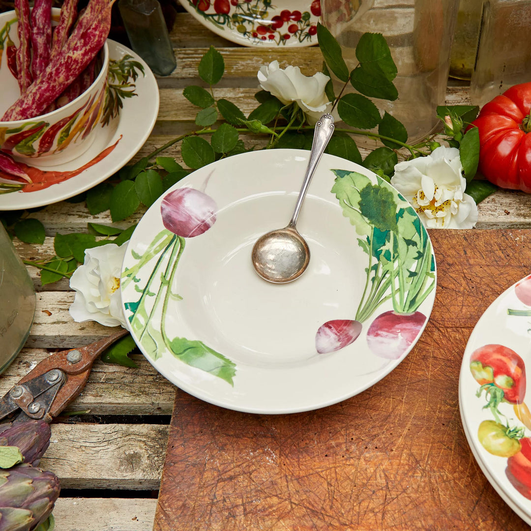 Vegetable Garden Turnip Soup Plate