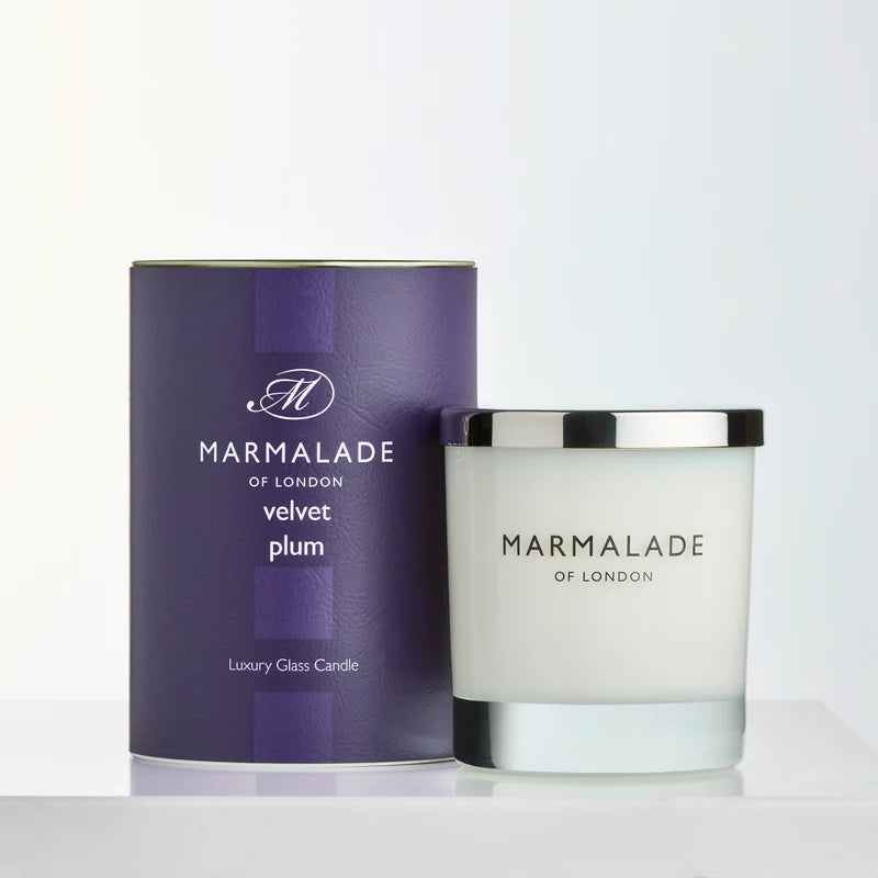 Velvet Plum Glass Candle