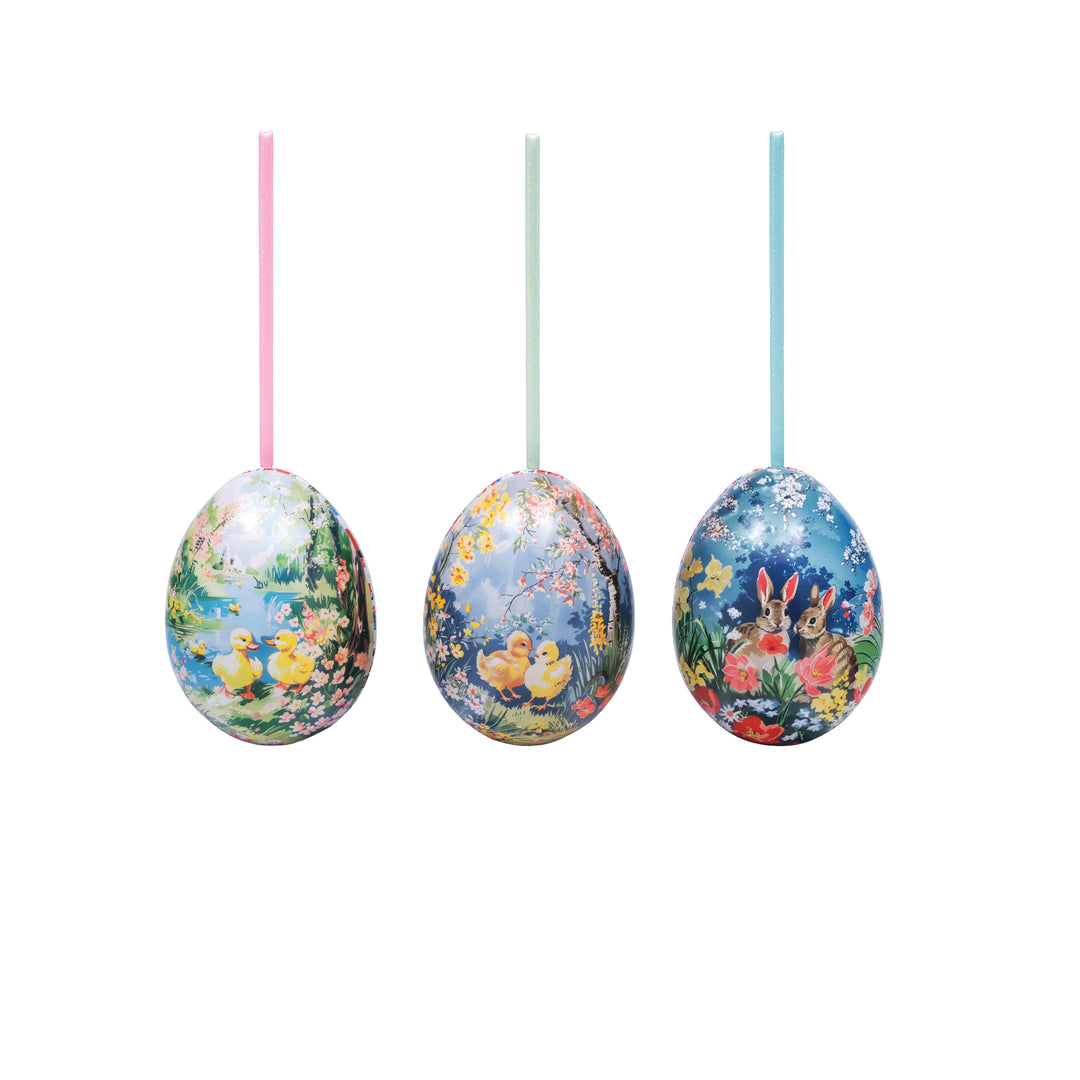 Vintage Easter Mini Tin Eggs