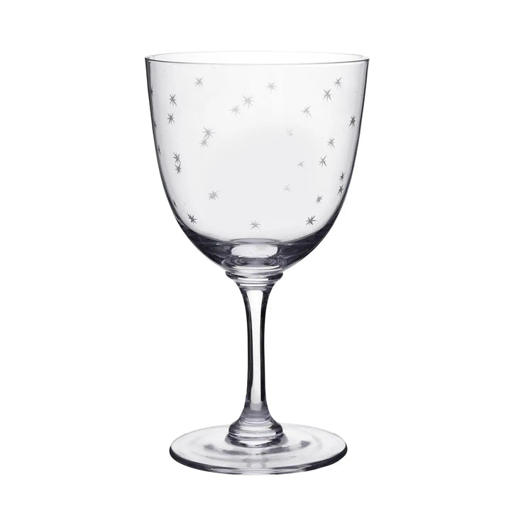 Wine Glass with Star Design