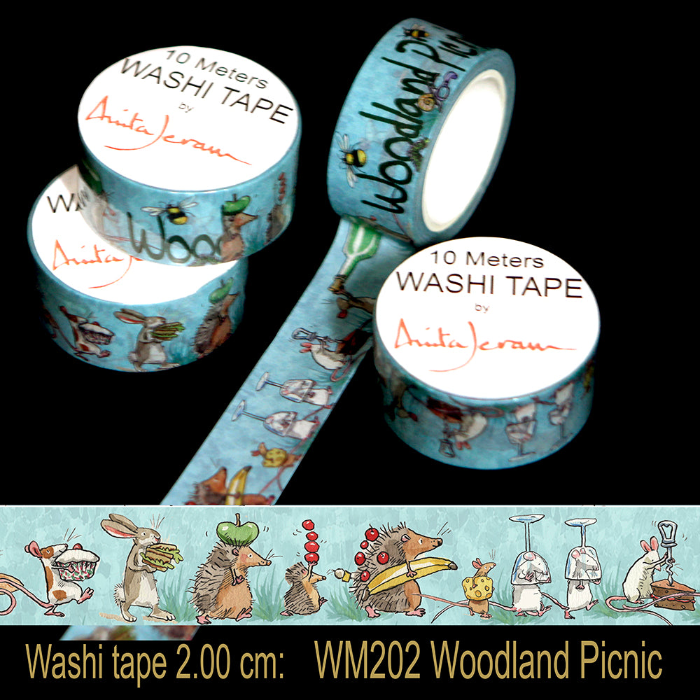 Woodland Picnic Washi Tape - 2 cm