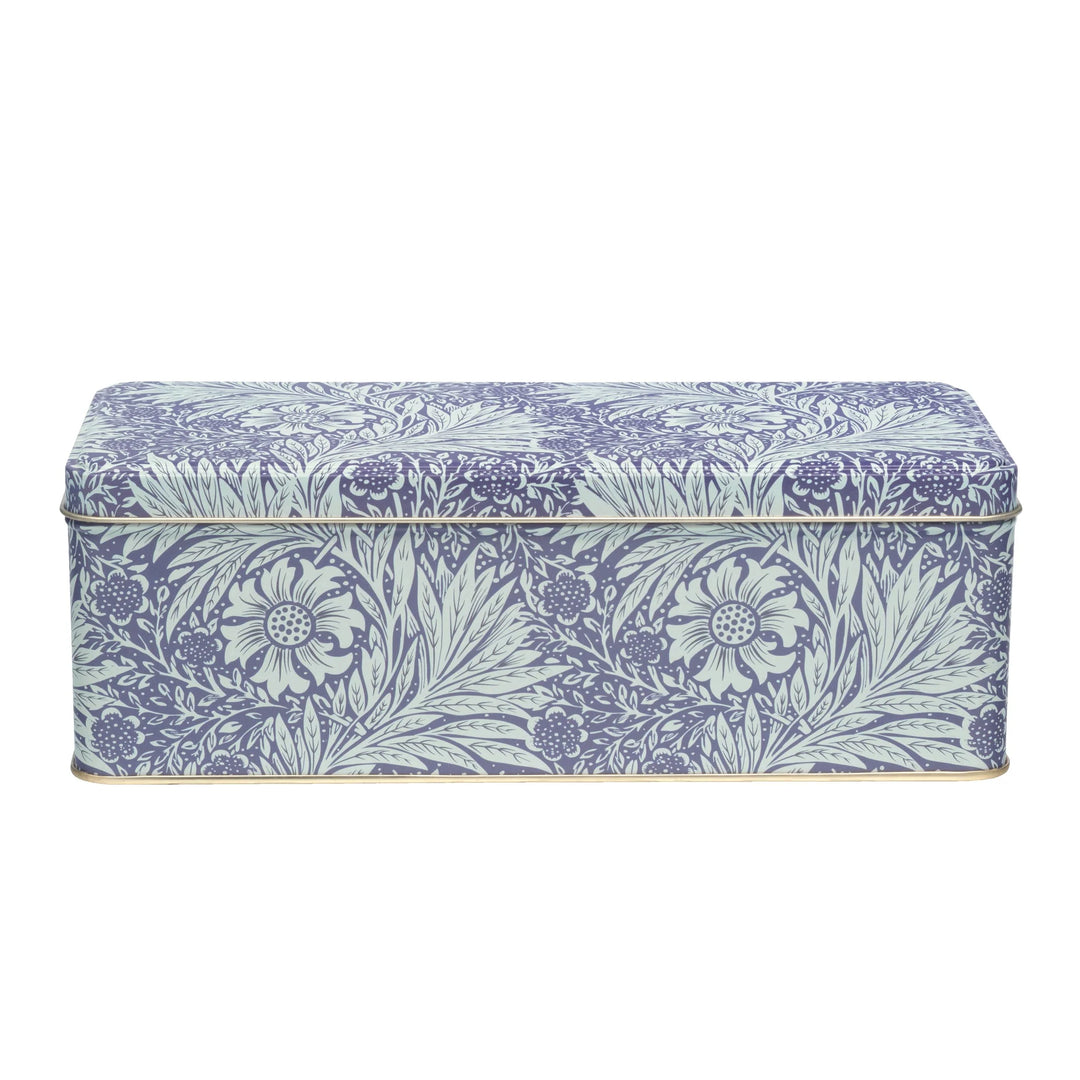 William Morris Arts & Crafts Marigold Long Deep Rectangular Tin