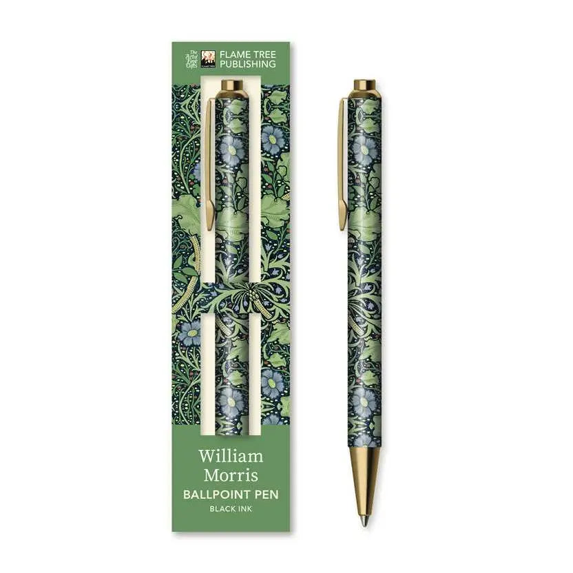 Seaweed Wallpaper Boxed Ballpoint Pen by William Morris
