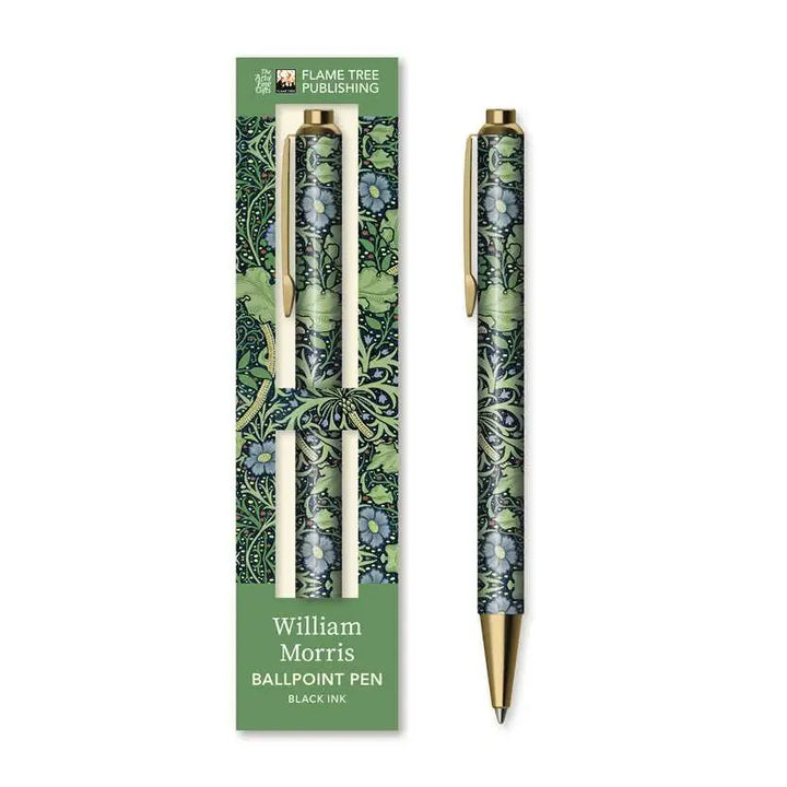 Seaweed Wallpaper Boxed Ballpoint Pen by William Morris