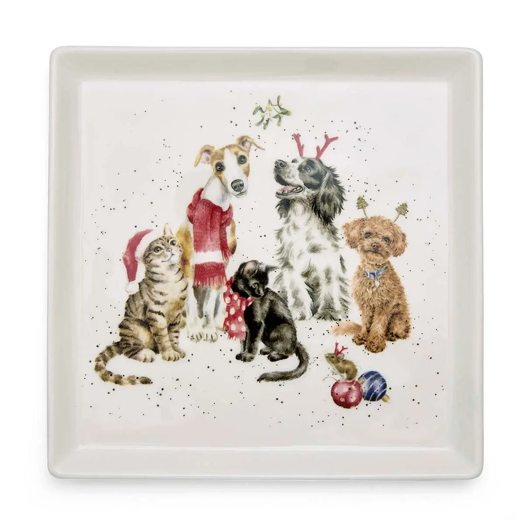 'Office Party' Square Plate by Wrendale Designs