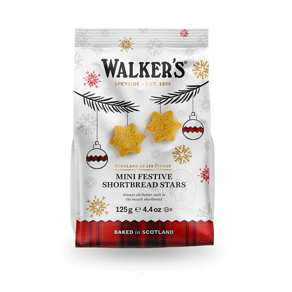Walkers Mini Festive Stars 4.4oz