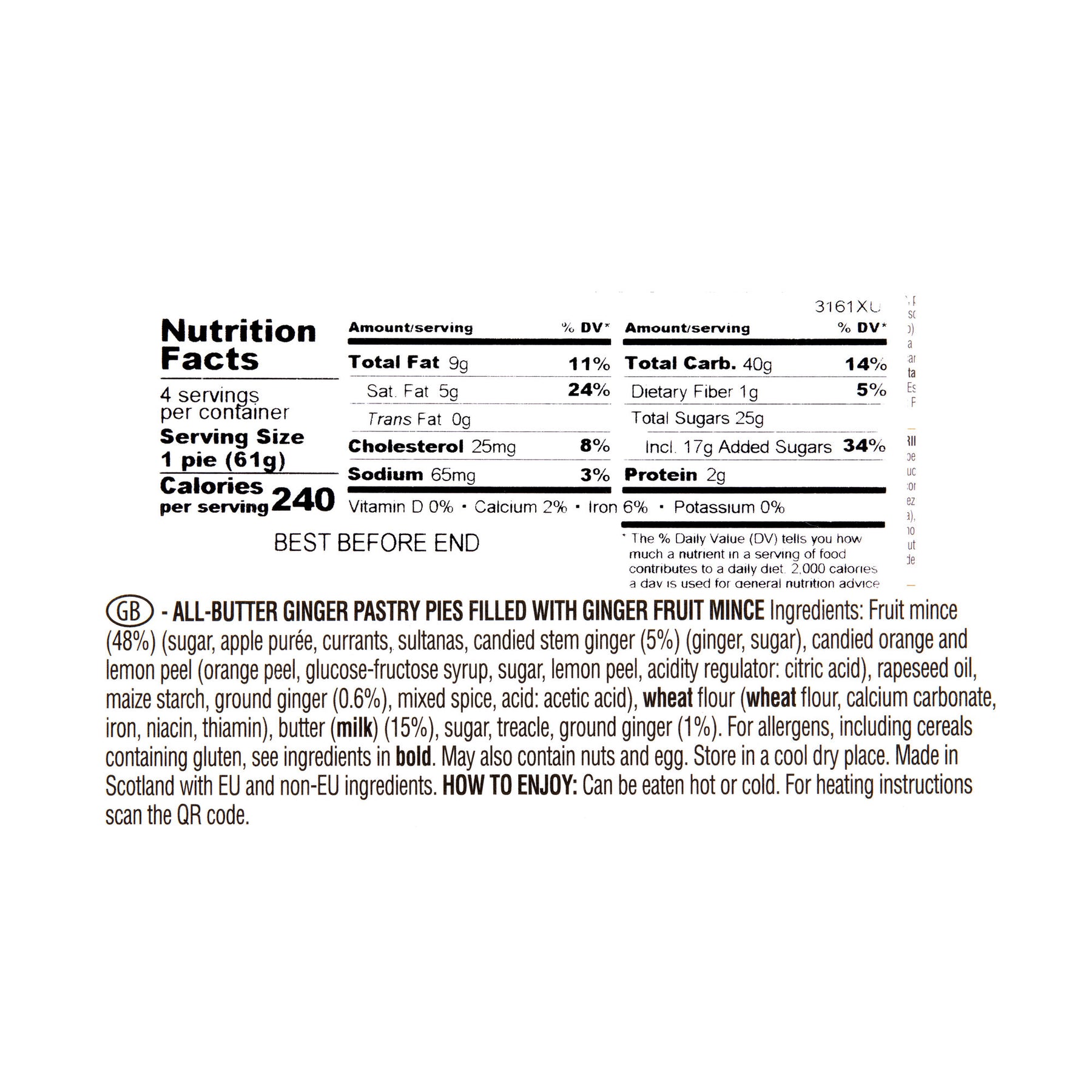 Walkers Gingerbread People Mince Pies 4pk The Bee's Knees British Imports