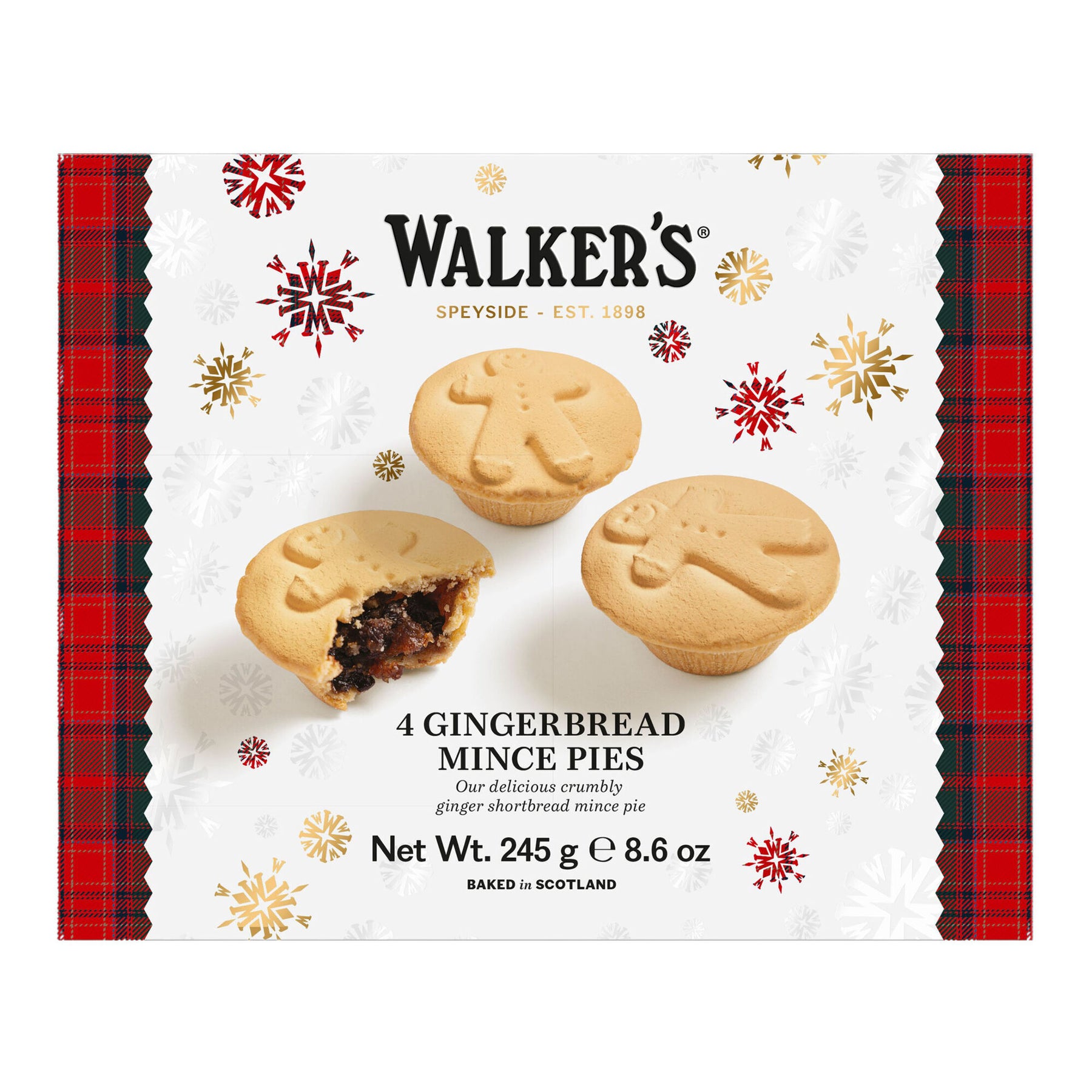 Walkers Gingerbread People Mince Pies 4pk The Bee's Knees British Imports