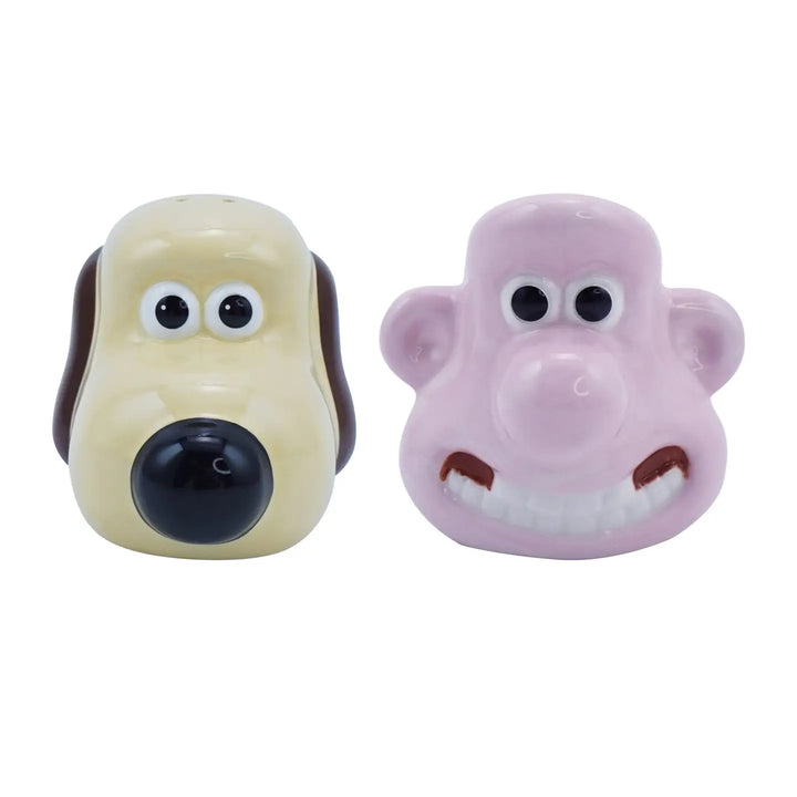 Wallace and Gromit Ceramic Salt and Pepper Shakers