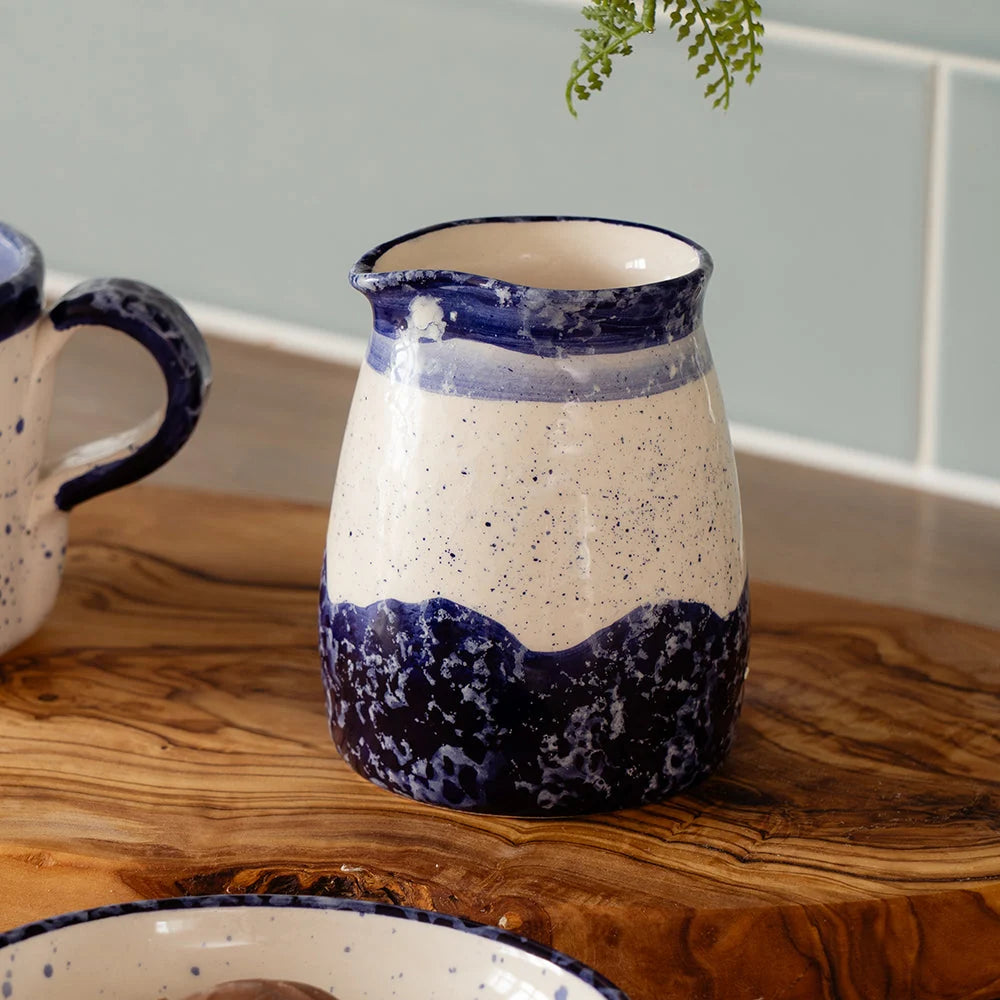 Blue Wave Small Ceramic Jug
