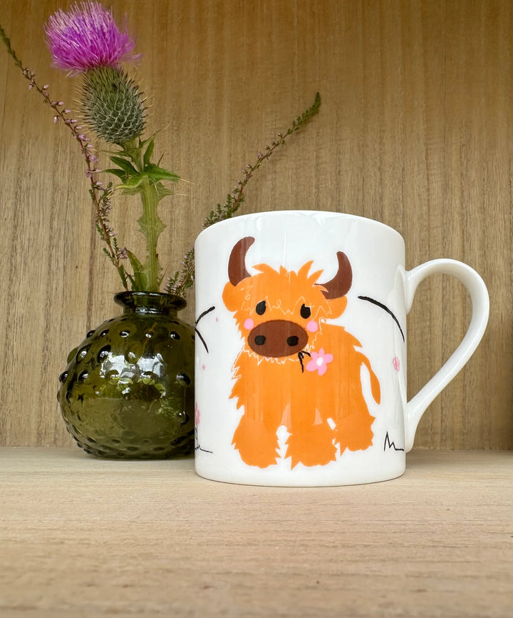 Wee Highland Coo Bone China Mug