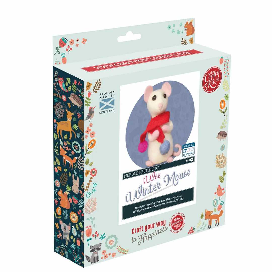 Wee Winter Mouse Needle Felting Kit