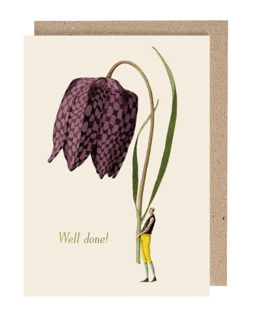 Fritillary  "Well Done"  Greetings Card