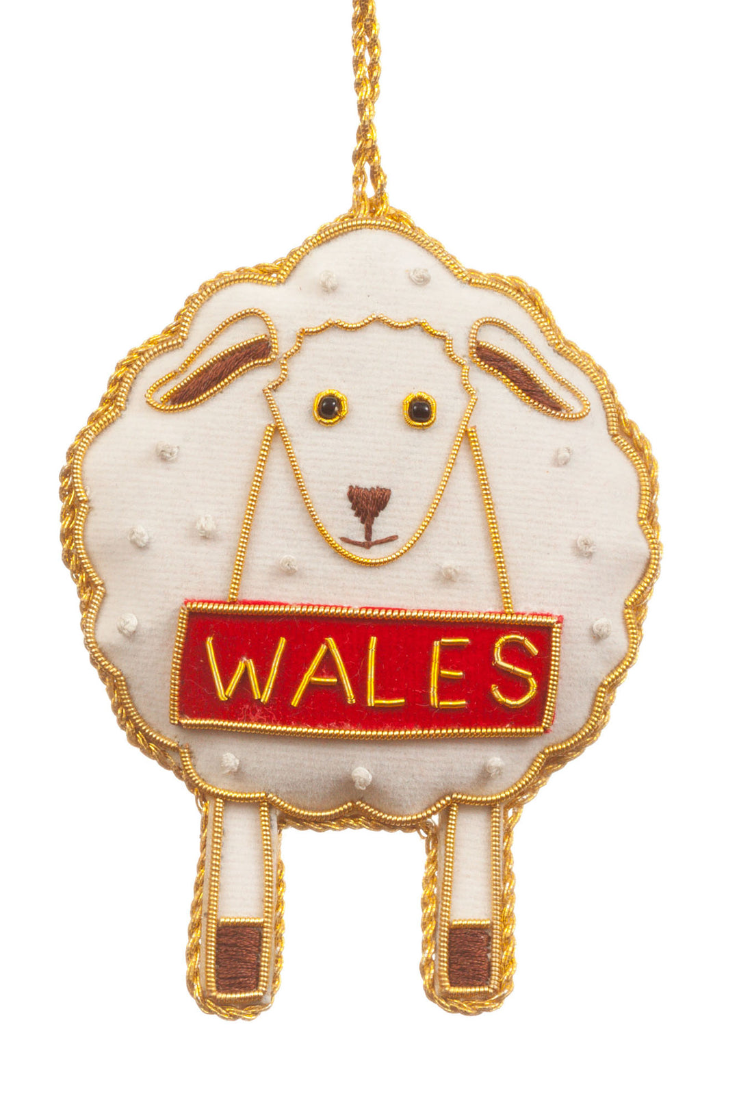 White Welsh Sheep Decoration
