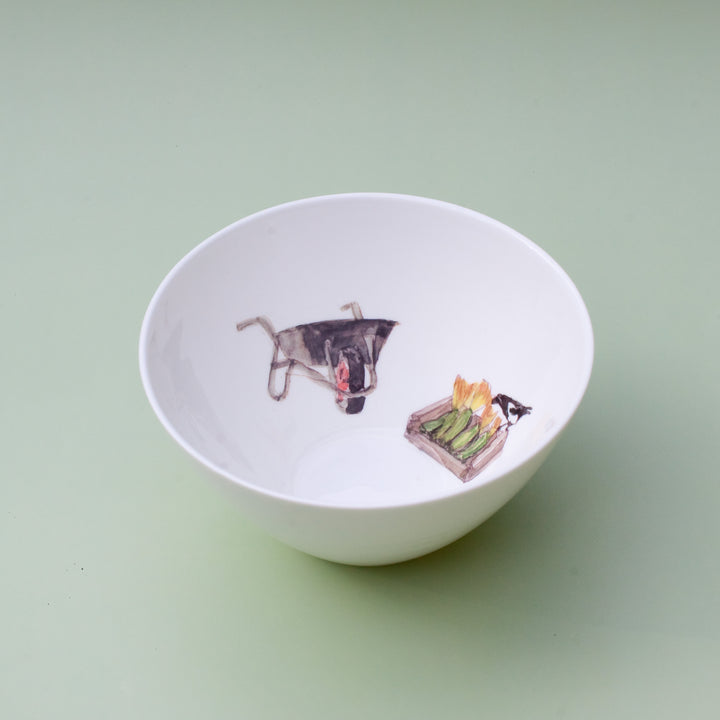 Wheelbarrow and Beets Bowl