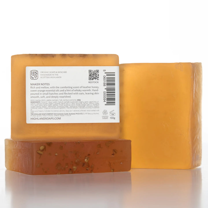 Whisky & Honey Organic Glycerin Soap 150g