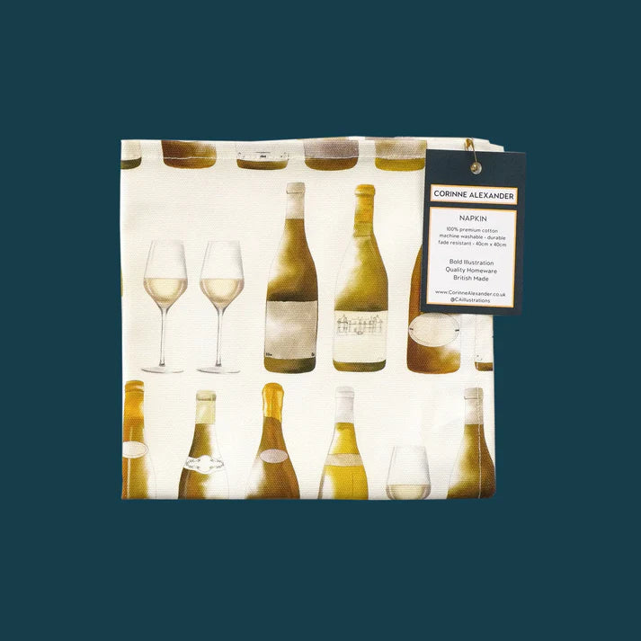 White Wine Napkin  by Corinne Alexander