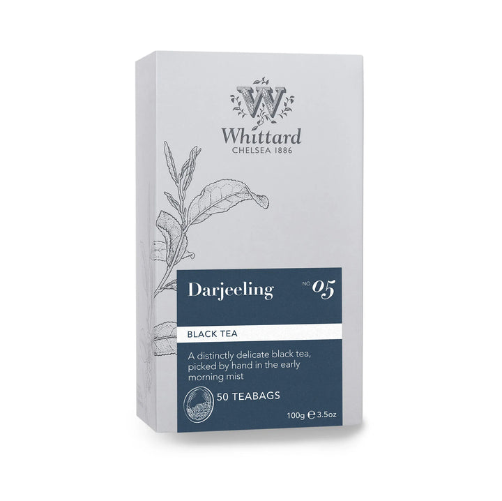 Whittard Darjeeling Tea 50 Traditional Teabags Plastic Free