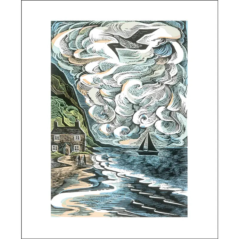 The Wild Silence Card by Angela Harding