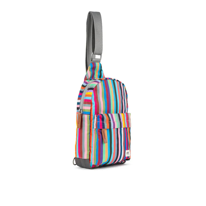 Willesdon Large Crossbody Bag in Multi Stripe Canvas