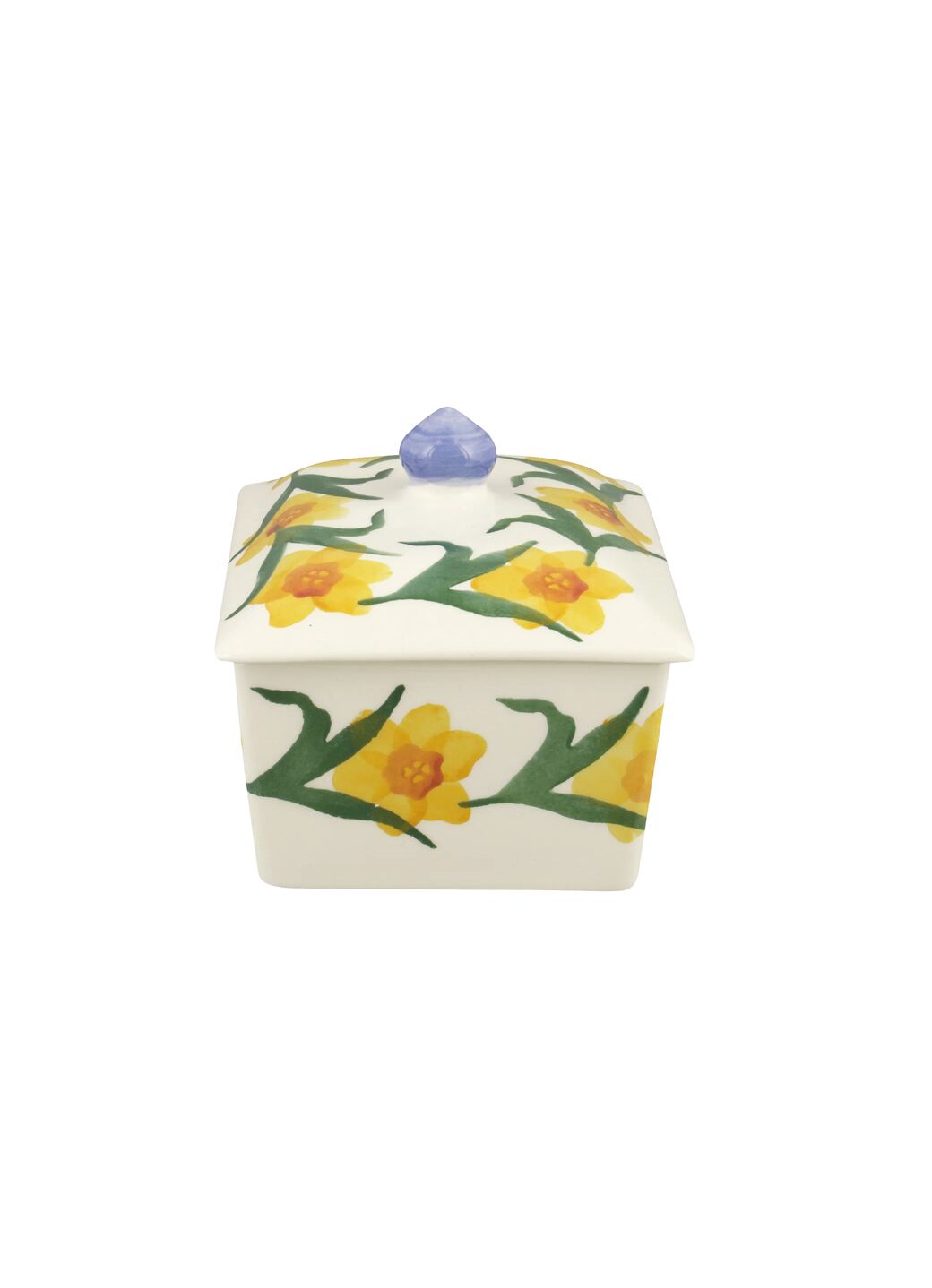 Windblown Daffodils Small Butter Dish