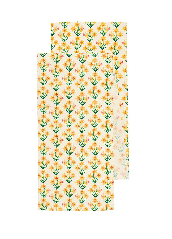 Windblown Daffodils Table Runner