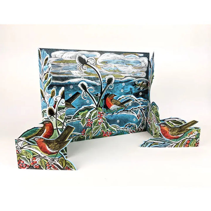 Midwinter Robins 3D Advent Calendar by Angela Harding