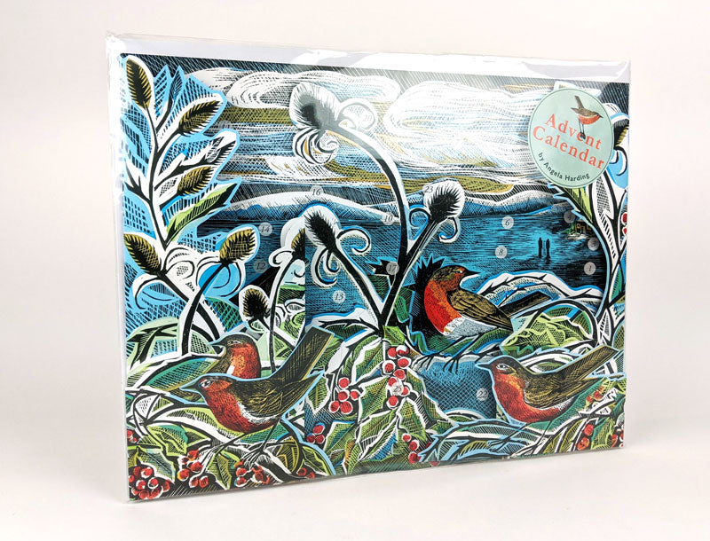 Midwinter Robins 3D Advent Calendar by Angela Harding