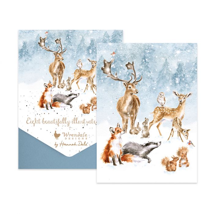 'Winter Wonderland' Woodland Animal Christmas Card Pack