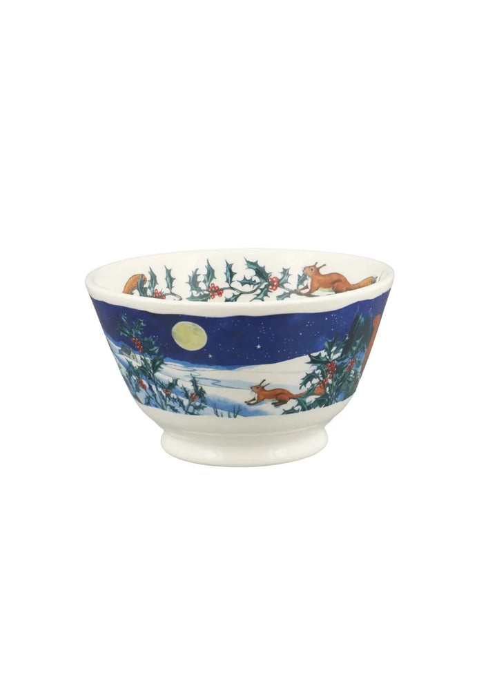 Midnight Squirrel Small Old Bowl