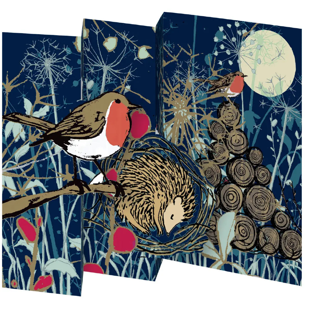 Winter's Tale Robin Tri-fold Card Pack