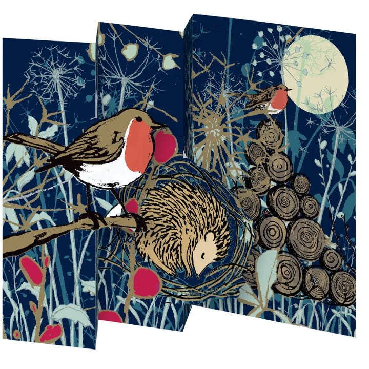 Winter's Tale Robin Tri-fold Card Pack
