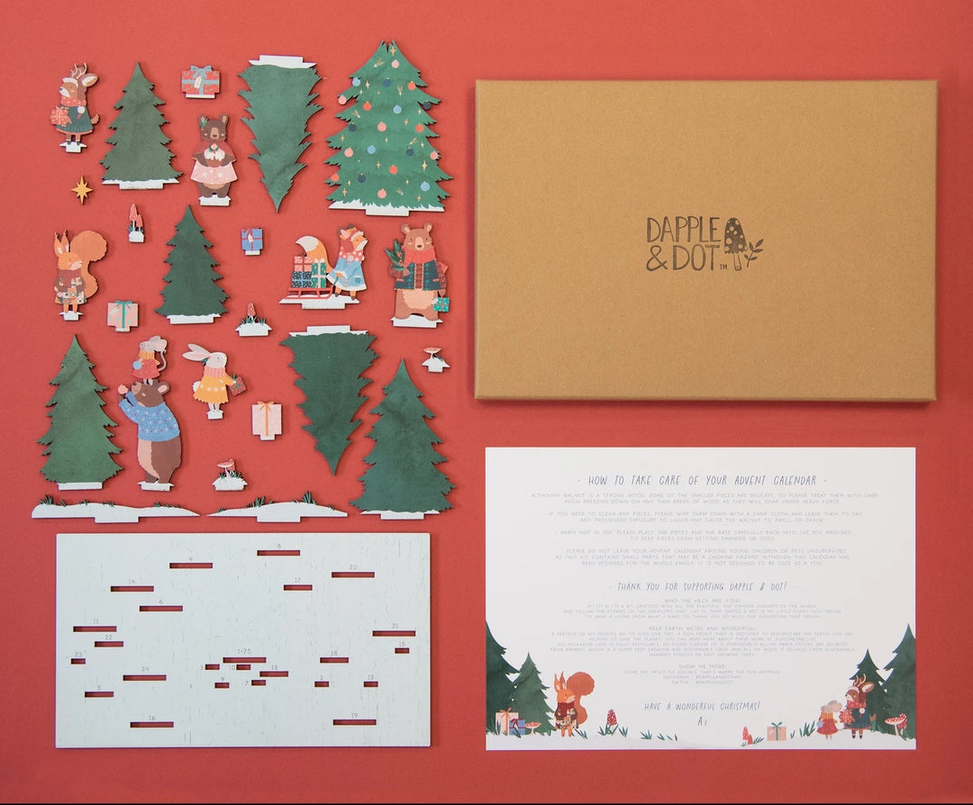 Winter Woodland Pop Out and Build Advent Calendar