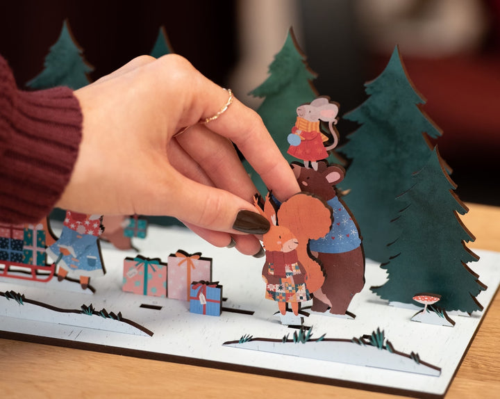 Winter Woodland Pop Out and Build Advent Calendar